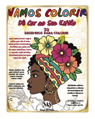 Capa do e-book de colorir Dê Cor ao Seu Estilo, da MDEDITORA