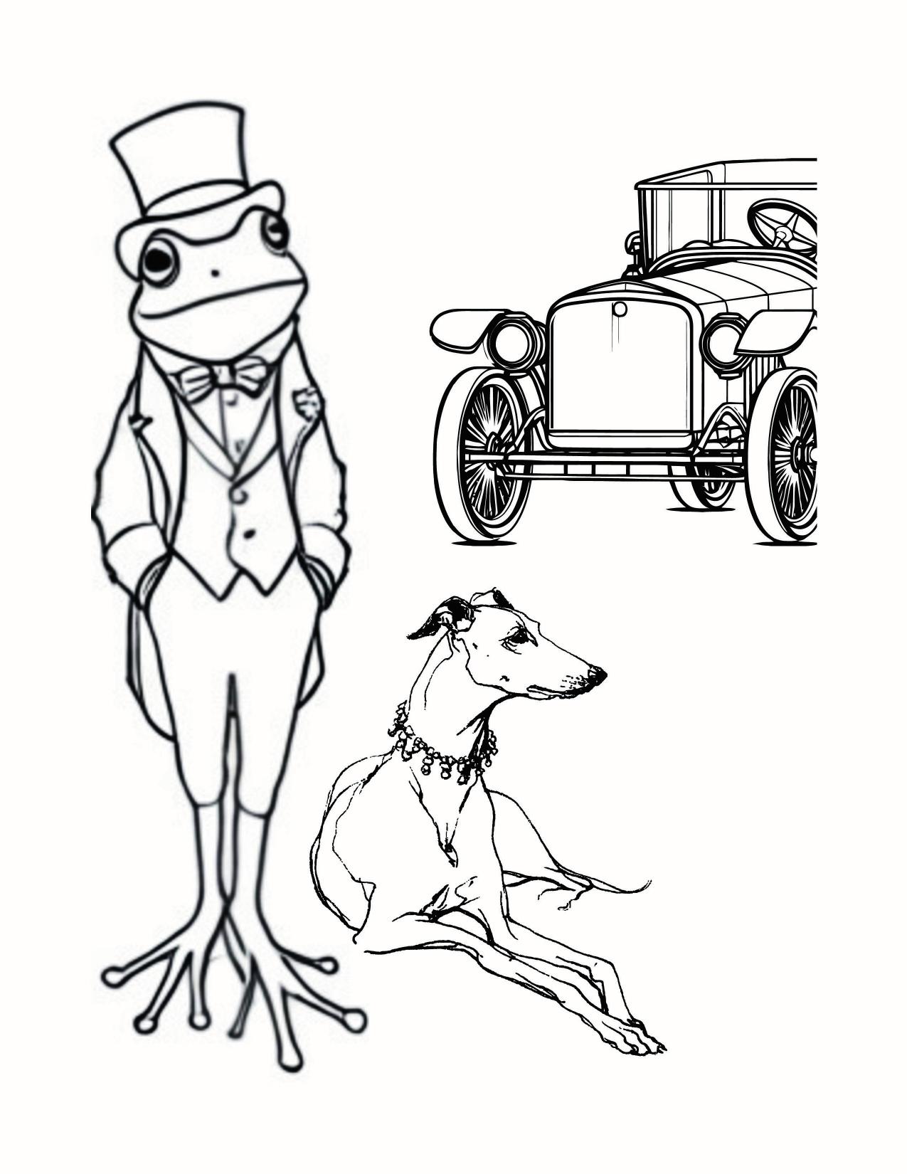 Página de exemplo para colorir do e-book Casamento no Brejo